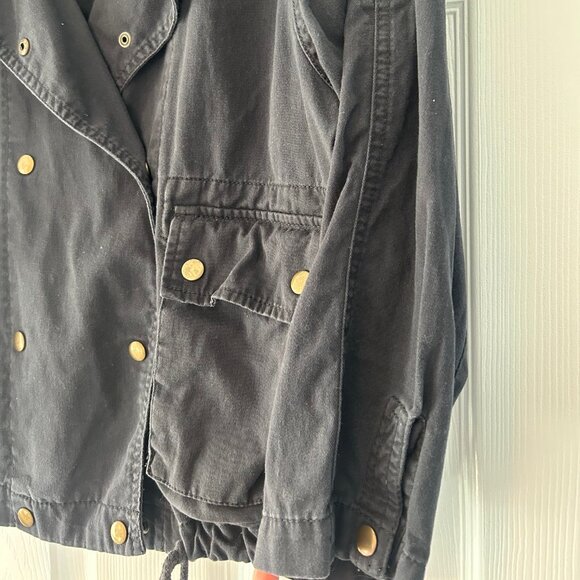 Forever 21 Draw String Waist Button Closure Utility Jacket - Picture 5 of 6